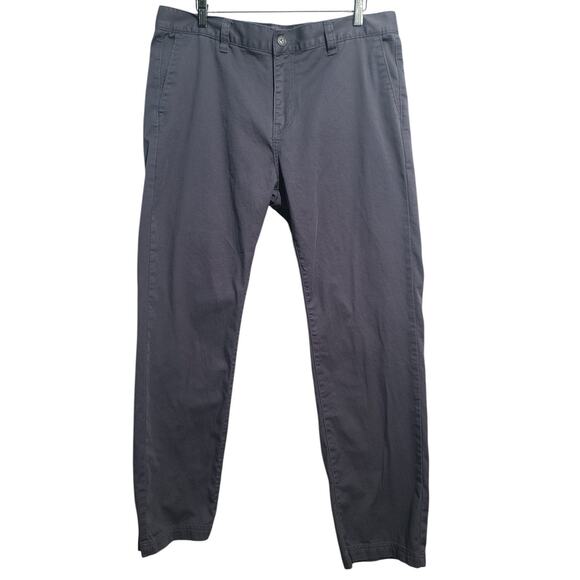Prana Gray Blue Table Rock Chino Pants Size 38 x 32 - Picture 1 of 5